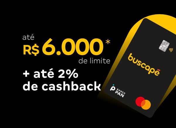 Até R$6.000* de limite